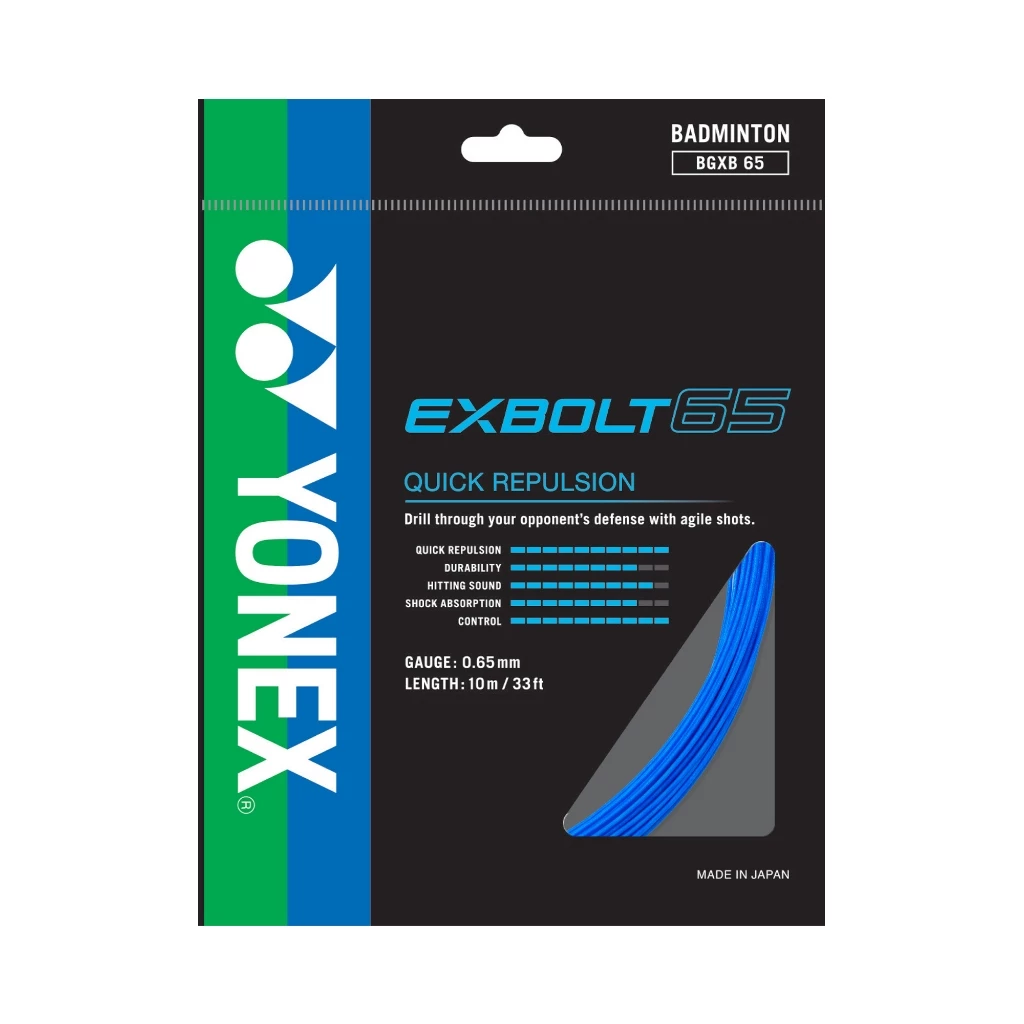 Senar Raket Yonex Exbolt 65