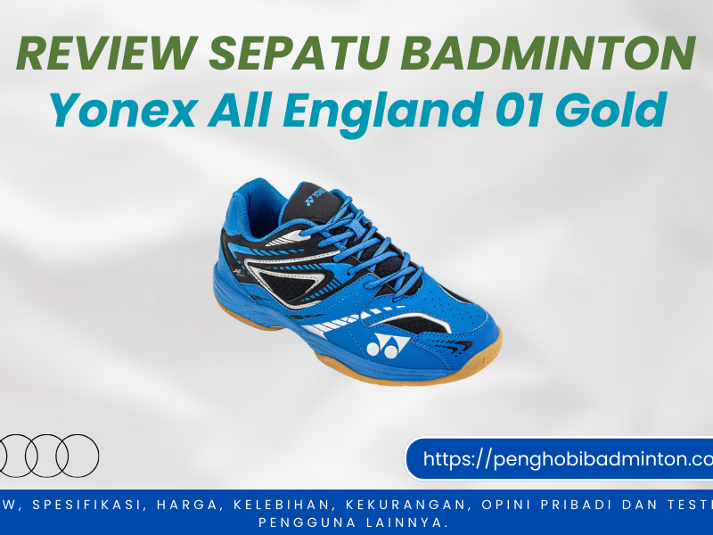 Sepatu Badminton Yonex All England 01 Gold