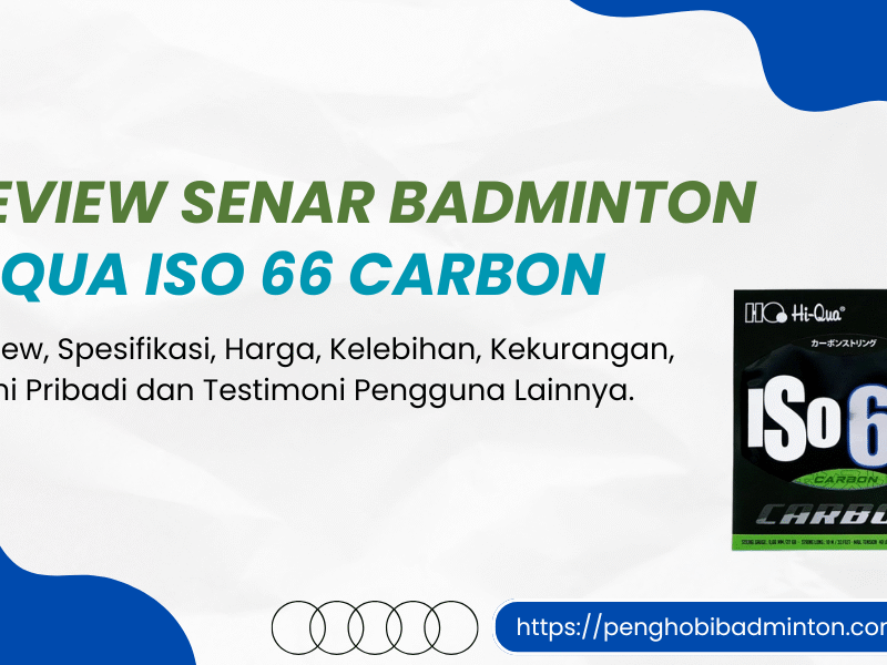 Senar Badminton Hiqua ISO 66 Carbon