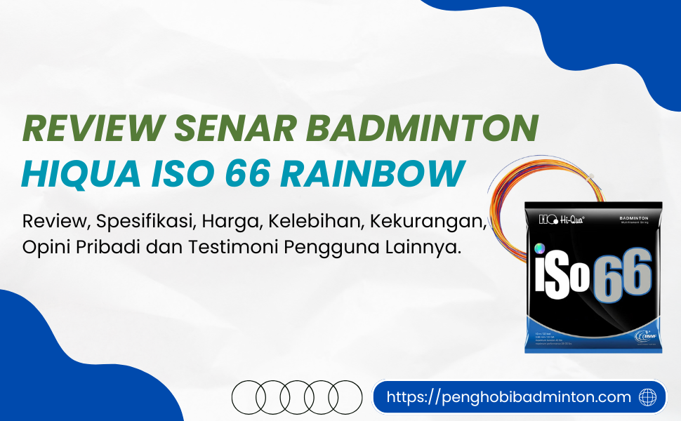Senar Badminton Hiqua ISO 66 Rainbow