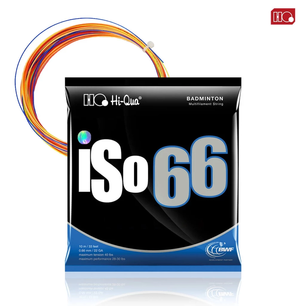 Senar Badminton Hiqua ISO 66 Rainbow