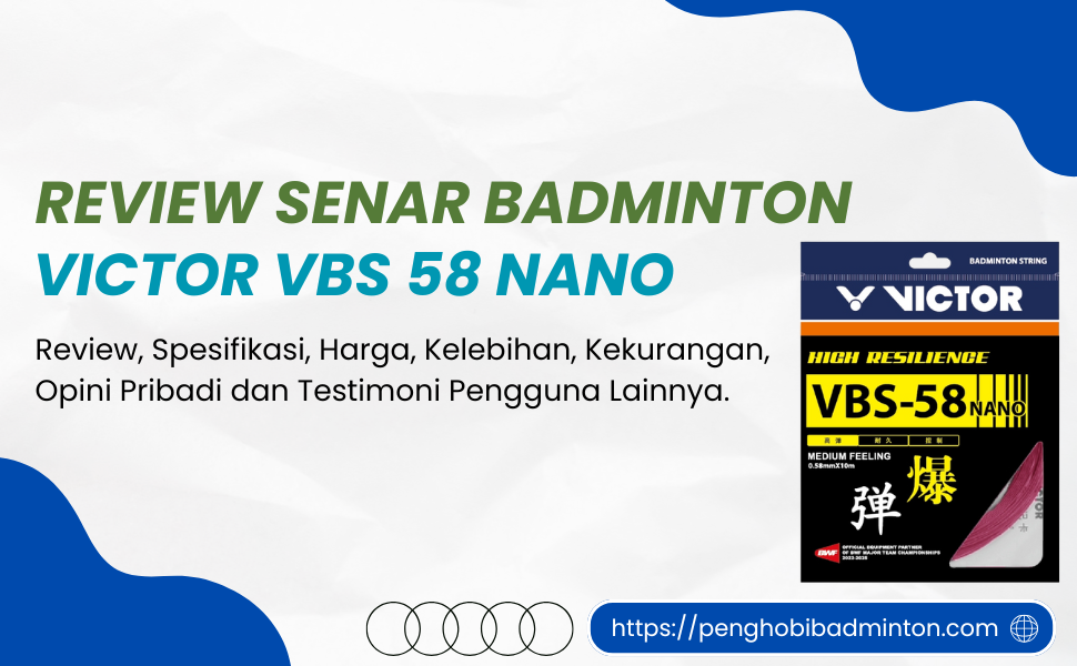 Senar Badminton Victor VBS 58 Nano
