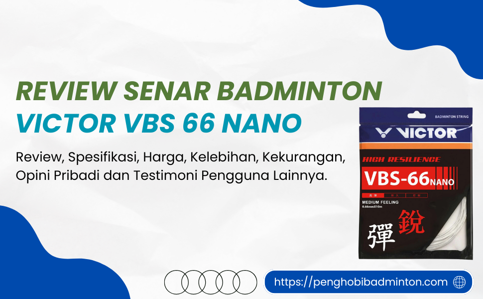 Senar Badminton Victor VBS 66 Nano