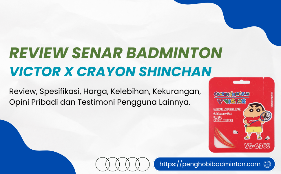Senar Badminton Victor X Crayon Shinchan