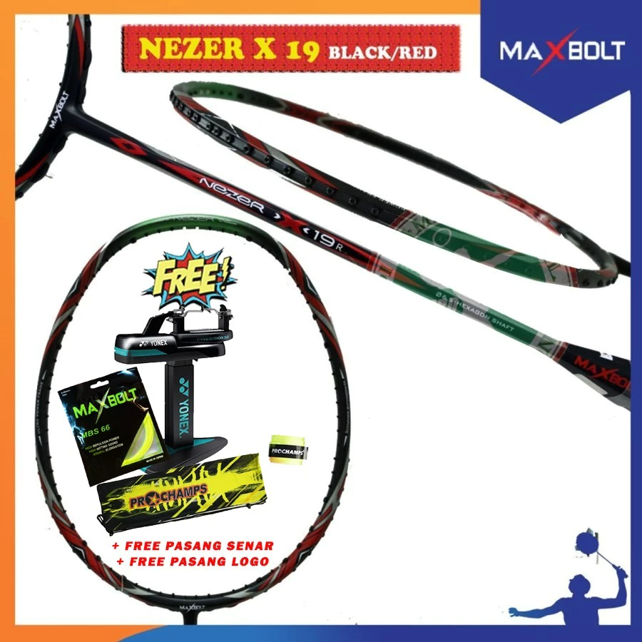 Raket Badminton Maxbolt Nezer X 19
